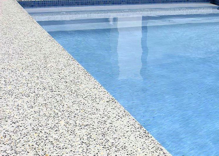polsihed concrete pool
